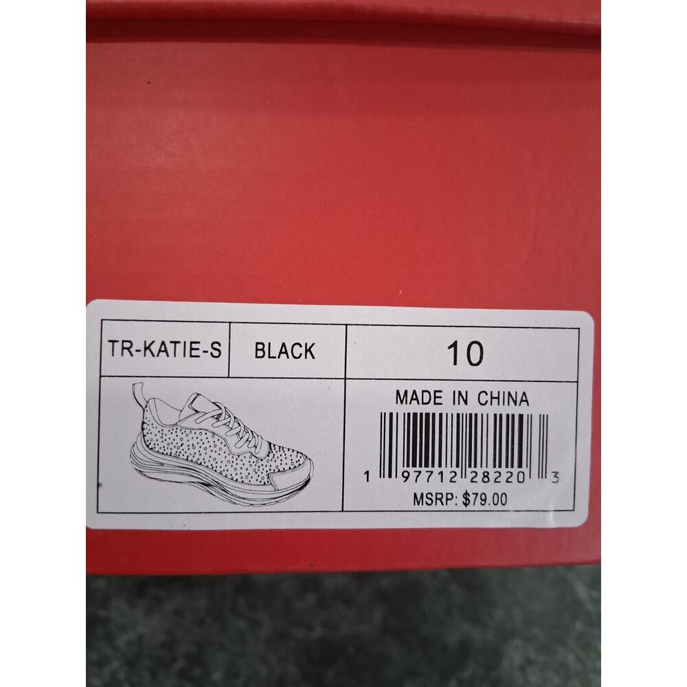 TRUE RELIGION NEW KATIE Black Bling Sparkle Women's Walking Sneaker Size 10 $79 - Picture 10 of 10